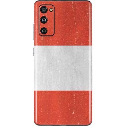 Distressed Austria Flag Galaxy S20 Fan Edition Skin